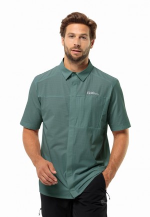 Chemises Jack Wolfskin Vandra S/s Homme Vert | 86949617