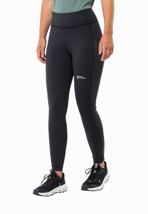 Collant Jack Wolfskin Klintal Femme Noir | 12726565