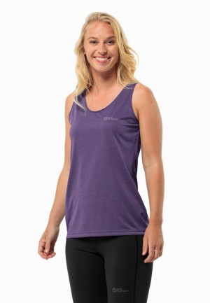 Debardeur Jack Wolfskin Crosstrail Femme Violette | 82225953