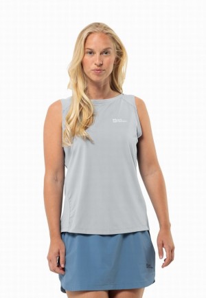 Debardeur Jack Wolfskin Prelight Chill Femme Grise | 73224990