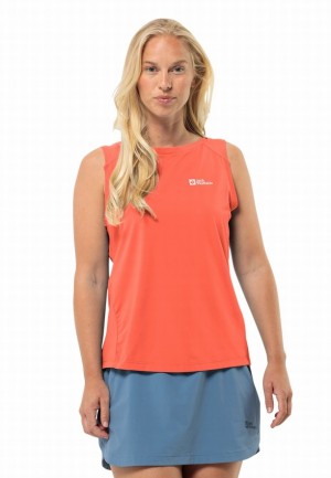 Debardeur Jack Wolfskin Prelight Chill Femme Orange | 94988332
