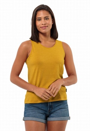 Debardeur Jack Wolfskin Travel Femme Jaune | 78920601