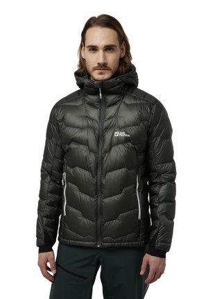 Doudoune Jack Wolfskin Alpspitze Hoody Homme Noir | 58916171