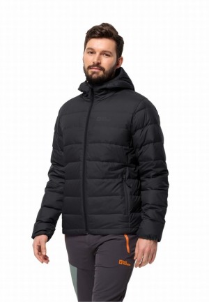 Doudoune Jack Wolfskin Ather Hoody Homme Noir | 96209262