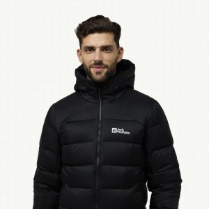 Doudoune Jack Wolfskin Nebelhorn Hoody Homme Noir | 70903212