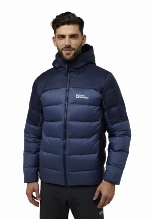 Doudoune Jack Wolfskin Nebelhorn Hoody Homme Bleu Marine | 76764699