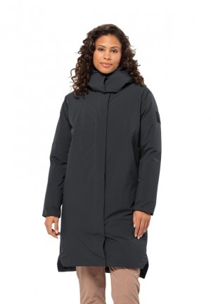Doudounes Jack Wolfskin Luisenplatz Femme Noir | 26654441