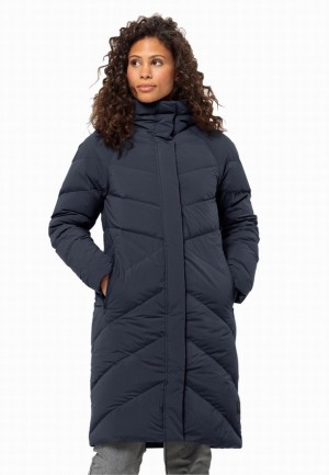 Doudounes Jack Wolfskin Marienplatz Femme Bleu Marine | 55364207