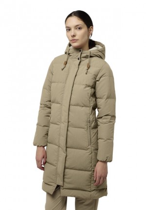 Doudounes Jack Wolfskin Nordlicht Femme Kaki | 32947007