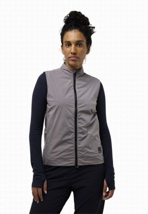 Gilet Jack Wolfskin Bike Commute Xt Femme Grise | 98305599