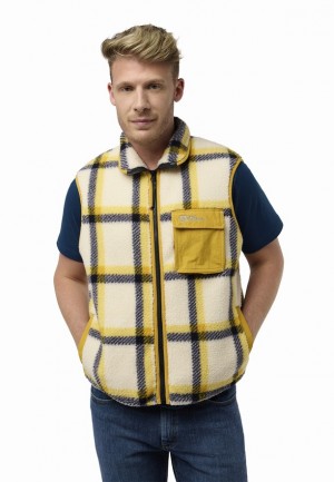Gilet Jack Wolfskin Felslicht Check Homme Jaune | 63907344