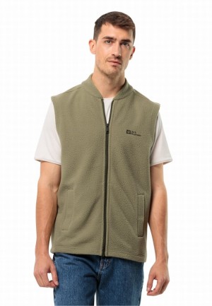 Gilet Jack Wolfskin Light Curl Homme Vert Olive | 47569582