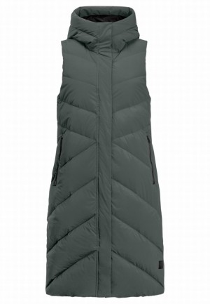 Gilet Jack Wolfskin Marienplatz Femme Grise | 89104991