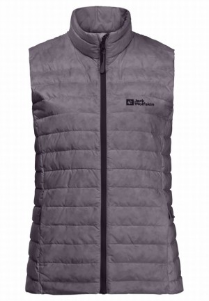 Gilet Jack Wolfskin Pilvi Down Femme Violette | 66689176