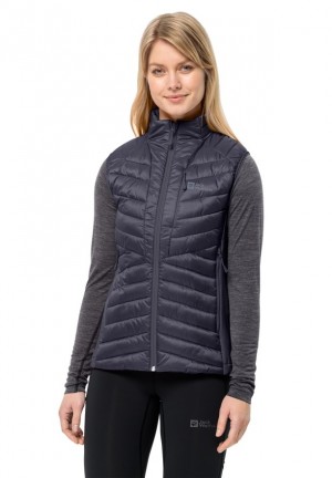 Gilet Jack Wolfskin Routeburn Pro Ins Femme Bleu Marine | 37988979