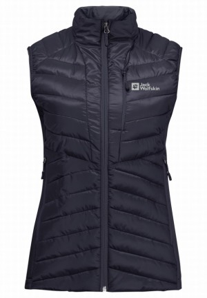Gilet Jack Wolfskin Routeburn Pro Ins Femme Bleu Marine | 93177256