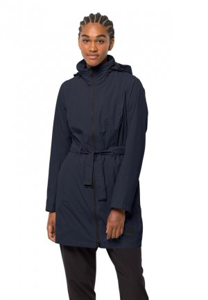 Imperméable Jack Wolfskin Norden Port Femme Bleu Marine | 12560777