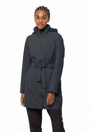 Imperméable Jack Wolfskin Norden Port Femme Noir | 16610867
