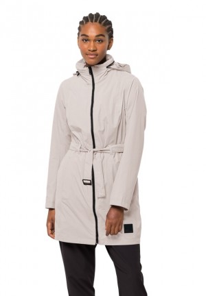 Imperméable Jack Wolfskin Norden Port Femme Blanche | 45239877