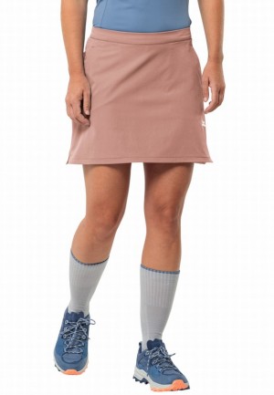 Jupe Courte Jack Wolfskin Hiking Alpine Femme Rose | 95198243