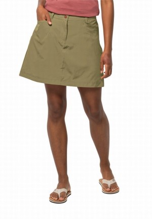 Jupe Courte Jack Wolfskin Sonora Femme Vert Olive | 38603672