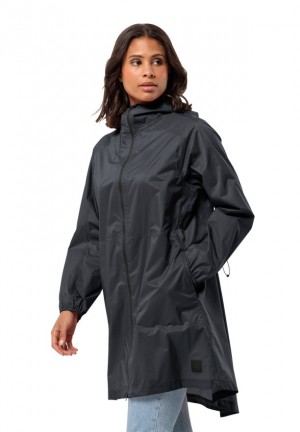 Manteaux De Pluie Jack Wolfskin Gutleut Femme Noir | 83935147