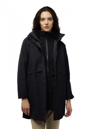 Manteaux Jack Wolfskin Baylight 3in1 Femme Noir | 10089494