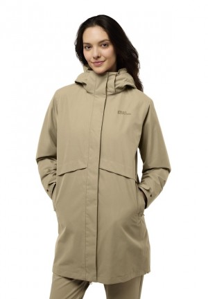 Manteaux Jack Wolfskin Baylight 3in1 Femme Kaki | 94918577