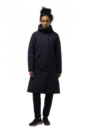 Manteaux Jack Wolfskin Brandenburger Femme Bleu Marine | 53120752