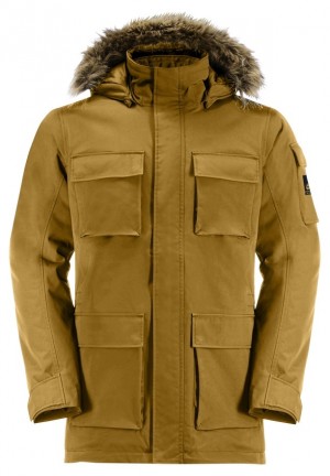 Manteaux Jack Wolfskin Glacier Canyon Homme Jaune | 20671818