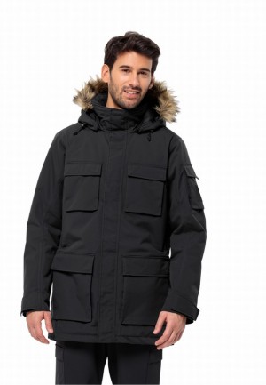 Manteaux Jack Wolfskin Glacier Canyon Homme Noir | 61769610