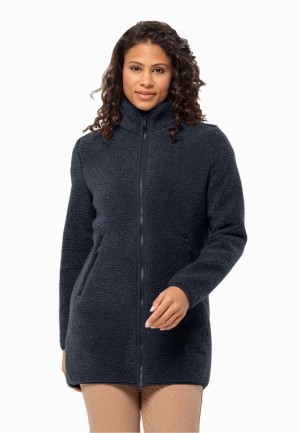 Manteaux Jack Wolfskin High Curl Femme Bleu Marine | 55658676