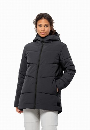 Manteaux Jack Wolfskin Karolinger Long Femme Noir | 40118516