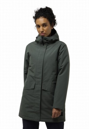 Manteaux Jack Wolfskin Tempelhof Femme Grise | 22083079