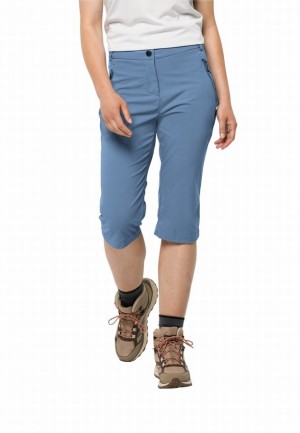 Pantalon Jack Wolfskin Activate Light 3/4 Femme Bleu | 48726116