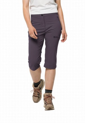 Pantalon Jack Wolfskin Activate Light 3/4 Femme Violette | 98363076
