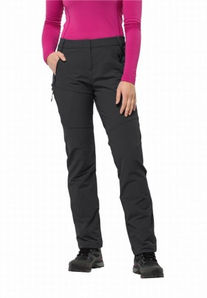 Pantalon Jack Wolfskin Glastal Winter Femme Noir | 96668084