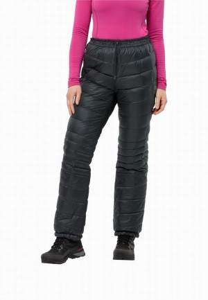 Pantalon Jack Wolfskin Nebelhorn Down Femme Noir | 25964336