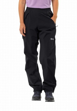 Pantalon Jack Wolfskin Rainy Days 3l Femme Noir | 57467296