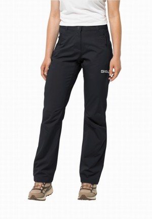 Pantalons De Randonnée Jack Wolfskin Active Track Femme Noir | 87232147