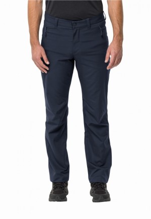 Pantalons De Randonnée Jack Wolfskin Active Track Pant Homme Bleu Marine | 14976185