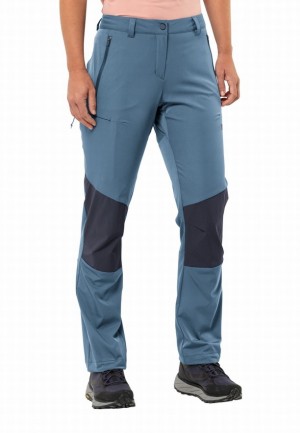 Pantalons De Randonnée Jack Wolfskin Alpine Femme Bleu | 81426144