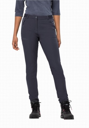 Pantalons De Randonnée Jack Wolfskin Geigelstein Slim Femme Bleu Marine | 47770304