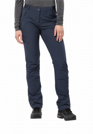 Pantalons De Randonnée Jack Wolfskin Geigelstein Femme Bleu Marine | 28911118