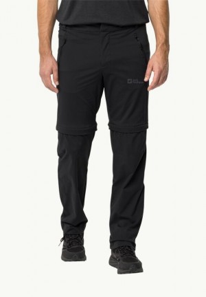 Pantalons De Randonnée Jack Wolfskin Glastal Zip Off Homme Noir | 66214917