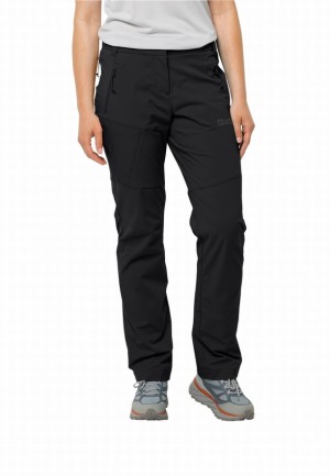 Pantalons De Randonnée Jack Wolfskin Glastal Femme Noir | 73578444