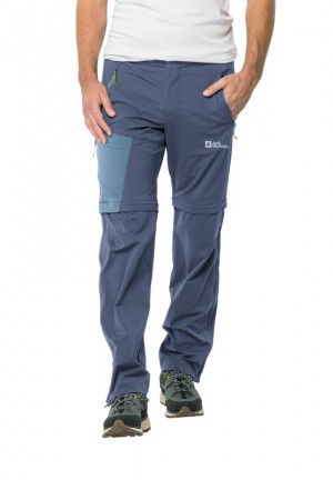 Pantalons De Randonnée Jack Wolfskin Glastal Zip Away Homme Bleu Marine | 45307608