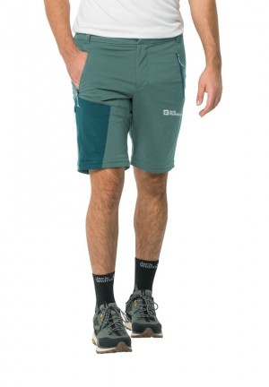 Pantalons De Randonnée Jack Wolfskin Glastal Zip Away Homme Vert | 37929367