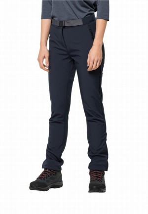 Pantalons De Randonnée Jack Wolfskin Stollberg Femme Bleu Marine | 15168166