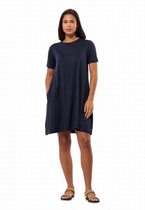 Peignoir Jack Wolfskin Travel Femme Bleu Marine | 13959547
